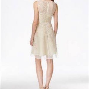 Tahari Champagne Gold Dress